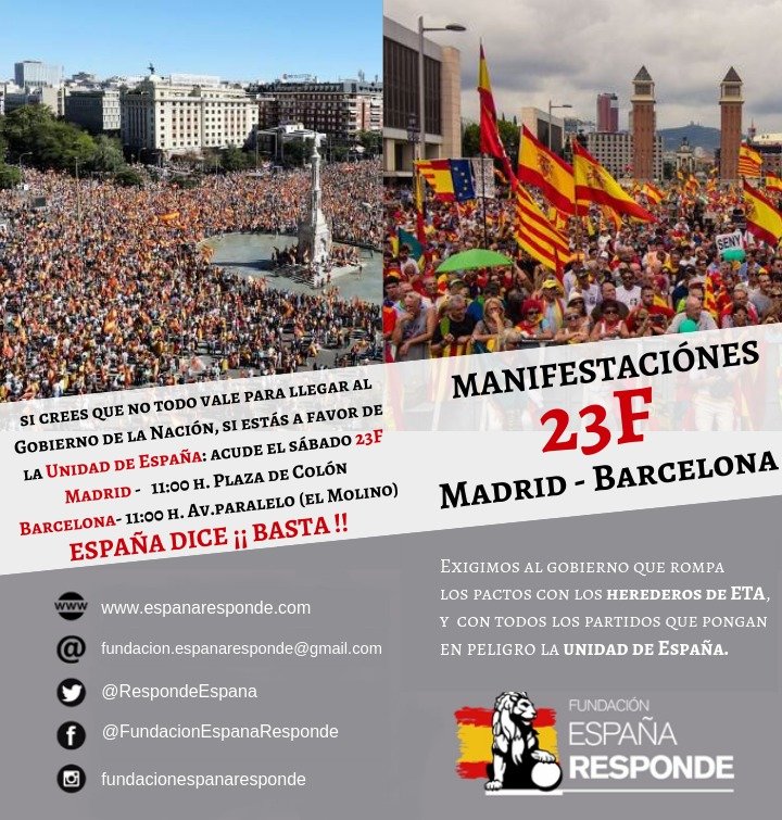 FEB 23 Manifestación España Responde